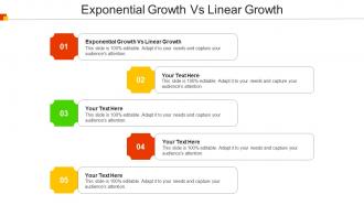 Exponential Growth Vs Linear Growth Ppt Powerpoint Presentation Model Slide Cpb