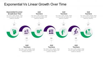 Exponential Vs Linear Growth Over Time Ppt Powerpoint Presentation Files Cpb