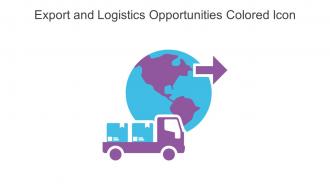 Export And Logistics Opportunities Colored Icon In Powerpoint Pptx Png And Editable Eps Format