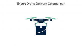 Export Drone Delivery Colored Icon In Powerpoint Pptx Png And Editable Eps Format