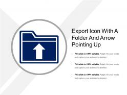 Export icon with a folder and arrow pointing up