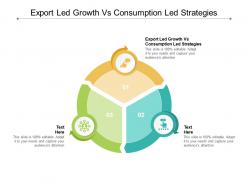 Export led growth vs consumption led strategies ppt powerpoint presentation model files cpb