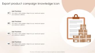 Export Product Campaign Knowledge Icon
