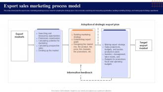 Export Sales Marketing Process Model
