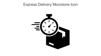 Express Delivery Monotone Icon In Powerpoint Pptx Png And Editable Eps Format