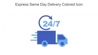 Express Same Day Delivery Colored Icon In Powerpoint Pptx Png And Editable Eps Format