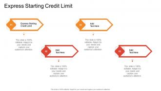 Express Starting Credit Limit In Powerpoint And Google Slides Cpb