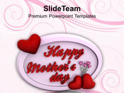 Express your feelings on mothers day powerpoint templates ppt themes and graphics 0513