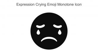 Expression Crying Emoji Monotone Icon In Powerpoint Pptx Png And Editable Eps Format