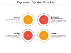 Expression equation function ppt powerpoint presentation professional format cpb