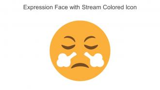 Expression Face With Stream Colored Icon In Powerpoint Pptx Png And Editable Eps Format