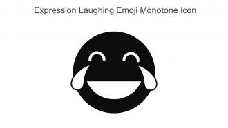 Expression Laughing Emoji Monotone Icon In Powerpoint Pptx Png And Editable Eps Format