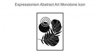 Expressionism Abstract Art Monotone Icon In Powerpoint Pptx Png And Editable Eps Format