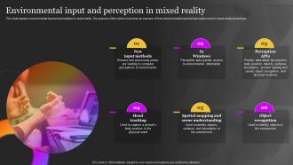 Extended Reality It Environmental Input And Perception In Mixed Reality Ppt Elements