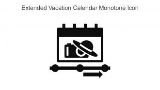 Extended Vacation Calendar Monotone Icon In Powerpoint Pptx Png And Editable Eps Format