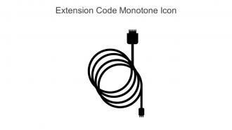 Extension Code Monotone Icon In Powerpoint Pptx Png And Editable Eps Format
