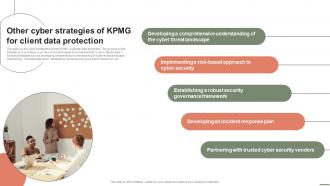 Extensive Business Strategy Other Cyber Strategies Of KPMG For Client Data Protection Strategy SS V