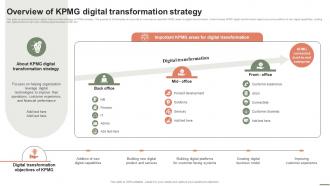 Extensive Business Strategy Overview Of KPMG Digital Transformation Strategy Strategy SS V