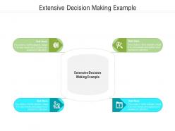 Extensive decision making example ppt powerpoint presentation gallery graphic images cpb