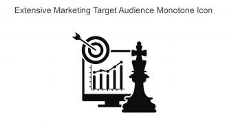 Extensive Marketing Target Audience Monotone Icon In Powerpoint Pptx Png And Editable Eps Format