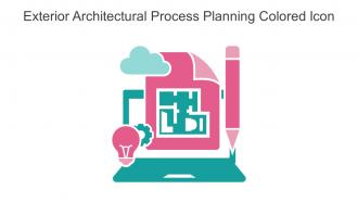 Exterior Architectural Process Planning Colored Icon In Powerpoint Pptx Png And Editable Eps Format
