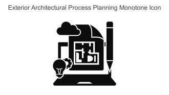 Exterior Architectural Process Planning Monotone Icon In Powerpoint Pptx Png And Editable Eps Format