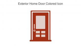 Exterior Home Door Colored Icon In Powerpoint Pptx Png And Editable Eps Format