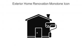 Exterior Home Renovation Monotone Icon In Powerpoint Pptx Png And Editable Eps Format