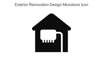 Exterior Renovation Design Monotone Icon In Powerpoint Pptx Png And Editable Eps Format