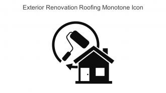 Exterior Renovation Roofing Monotone Icon In Powerpoint Pptx Png And Editable Eps Format