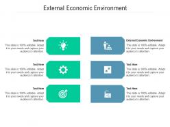 External economic environment ppt powerpoint presentation layouts portfolio cpb