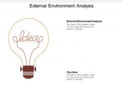 External environment analysis ppt powerpoint presentation gallery professional cpb