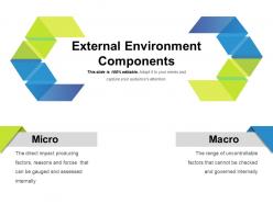 External environment components ppt examples slides