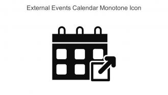 External Events Calendar Monotone Icon In Powerpoint Pptx Png And Editable Eps Format