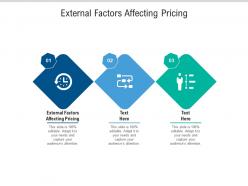 External factors affecting pricing ppt powerpoint presentation file pictures cpb