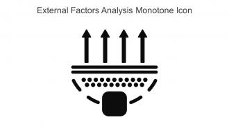 External Factors Analysis Monotone Icon In Powerpoint Pptx Png And Editable Eps Format