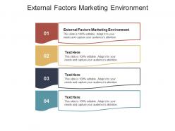 External factors marketing environment ppt powerpoint presentation background designs cpb