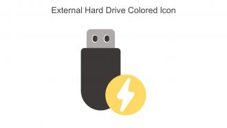 External Hard Drive Colored Icon In Powerpoint Pptx Png And Editable Eps Format