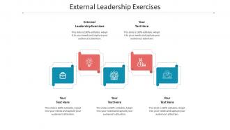 External leadership exercises ppt powerpoint presentation pictures inspiration cpb