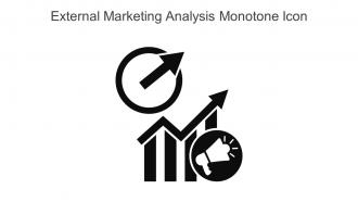 External Marketing Analysis Monotone Icon In Powerpoint Pptx Png And Editable Eps Format