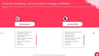 External Marketing Communication Strategy Of Airbnb