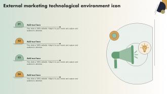 External Marketing Technological Environment Icon