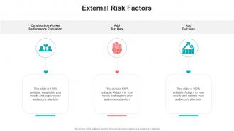 External Risk Factors In Powerpoint And Google Slides Cpb