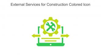 External Services For Construction Colored Icon In Powerpoint Pptx Png And Editable Eps Format