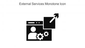 External Services Monotone Icon In Powerpoint Pptx Png And Editable Eps Format
