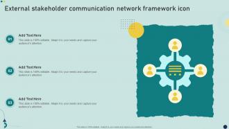 External Stakeholder Communication Network Framework Icon