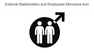 External Stakeholders And Employees Monotone Icon In Powerpoint Pptx Png And Editable Eps Format