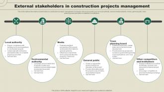 External Stakeholders In Construction Projects Management