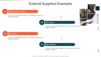External Suppliers Examples In Powerpoint And Google Slides Cpb
