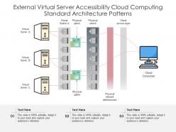External Virtual Server Accessibility Cloud Computing Standard Architecture Patterns Ppt Diagram